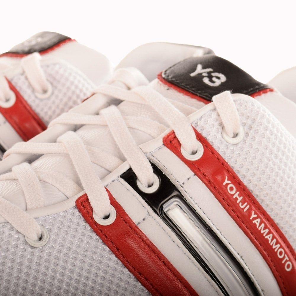 White and Red Y Logo - ADIDAS Y-3 Adidas Y-3 Sprint White & Red Trainers - Men from ...