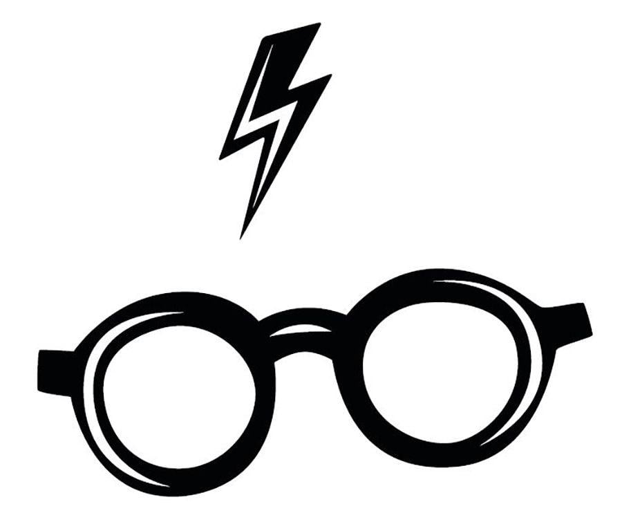 Harry Potter Logo - Harry Potter and the.Glasses and Lightning Bolt Trademark Application