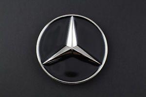 Benz Black Logo - MERCEDES BENZ SILVER & BLACK LOGO BELT BUCKLE METAL | eBay