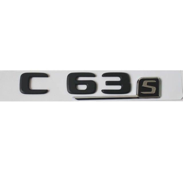 Benz Black Logo - New Matte Black ABS Rear Trunk Letters Badge Badges Emblem Emblems ...