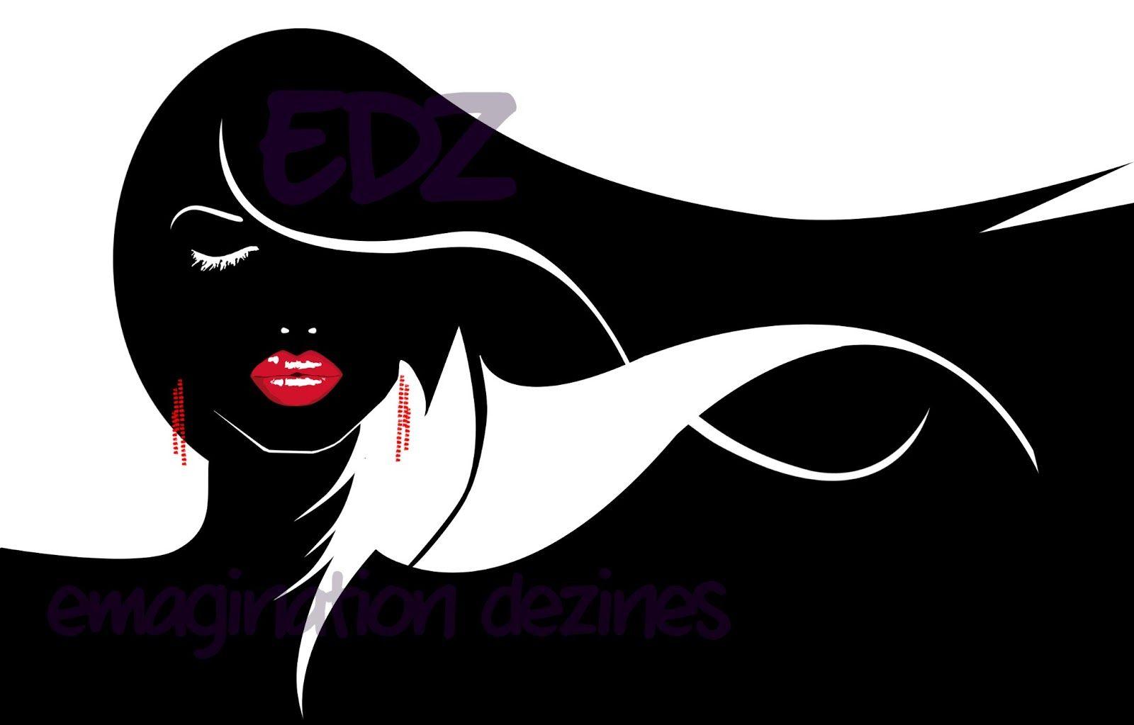 Flowing Hair Logo - Emagination DeZines by. Evan Bacon