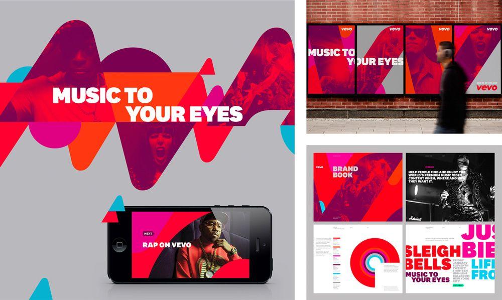 White and Red Y Logo - Brand New: New Logo and Identity for Vevo by Violet Office