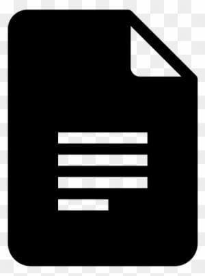 Docs Icon Logo - Google Docs Icon Docs Logo Black Transparent PNG