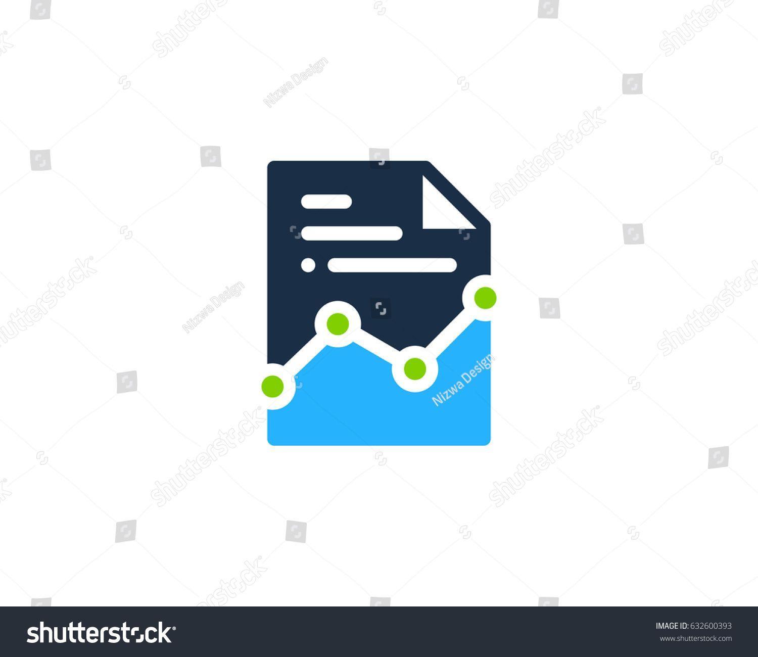 Docs Icon Logo - Docs Stats Paper Icon Logo Design Element | Unique Logo And Icon ...