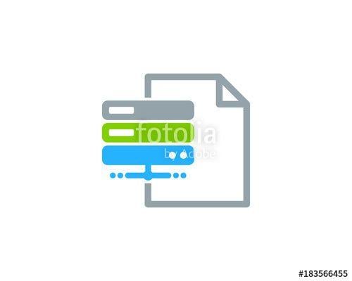 Docs Icon Logo - Server Docs Icon Logo Design Element Stock Image And Royalty Free