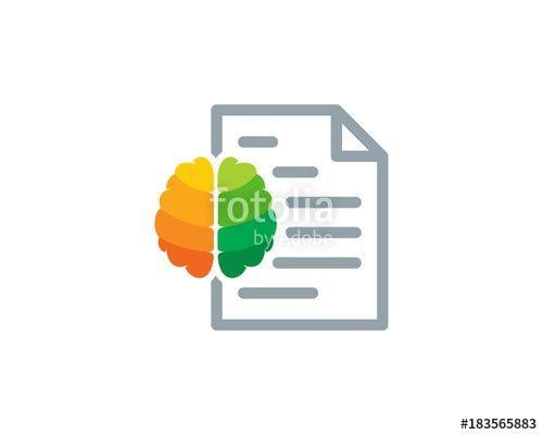 Docs Icon Logo - Brain Docs Icon Logo Design Element Stock Image And Royalty Free