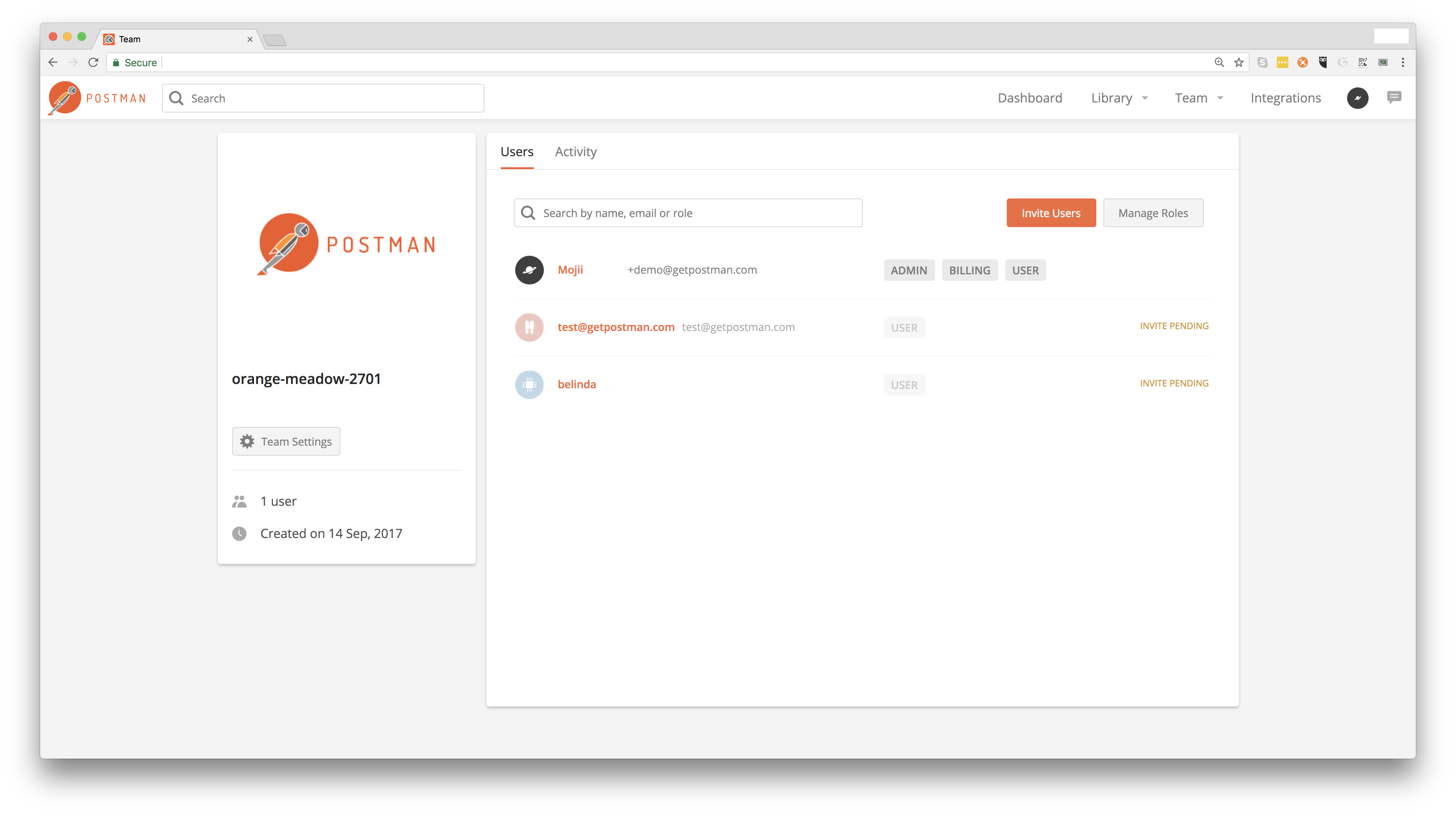 Docs Icon Logo - Adding team name and logo. Postman Learning Center