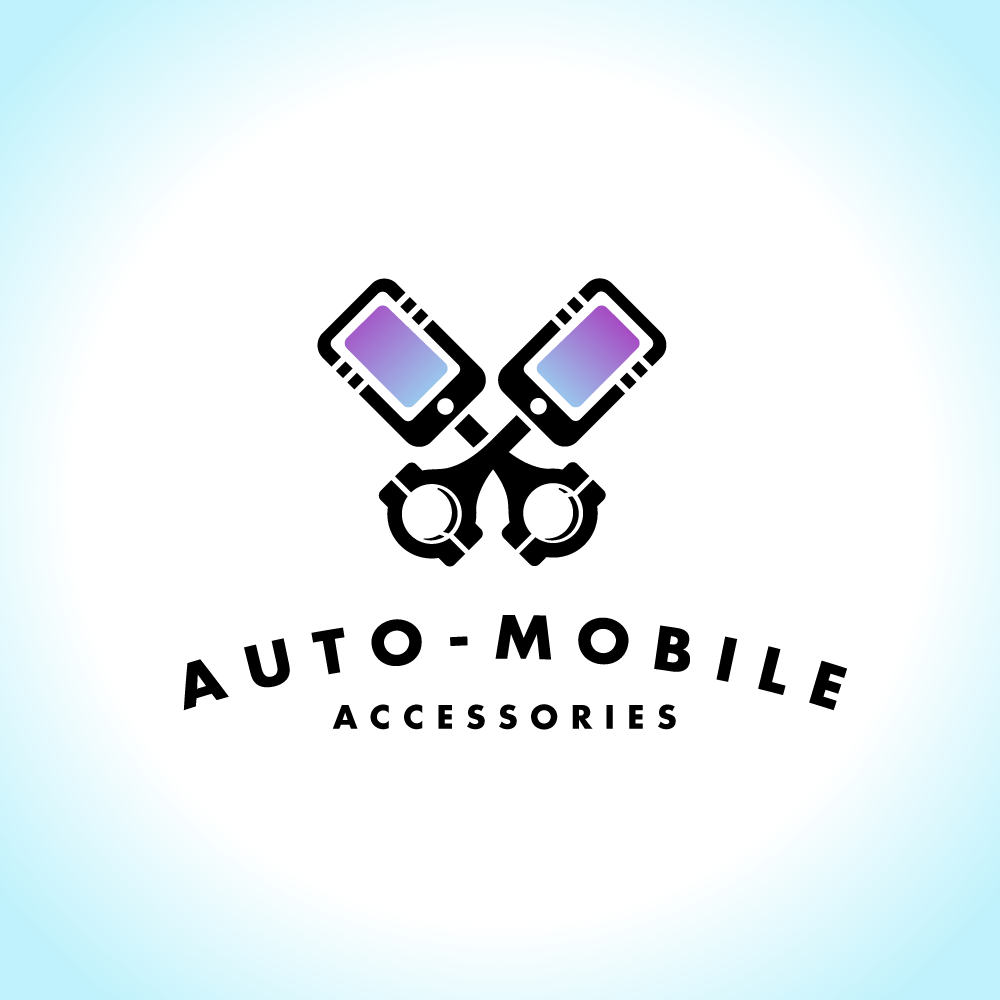 Auto Mobile Logo - Auto Mobile Accessories — Piston Phone Logo Design | Logo Cowboy