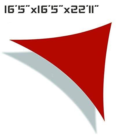 Right Triangle Red Logo - Amazon.com : Unicool Deluxe Right Triangle 16'5 x 16'5 x 22'11