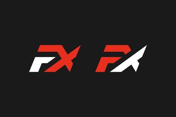 FX Logo - FX Monogram Logo - Muckup Bonus! ~ Logo Templates ~ Creative Market