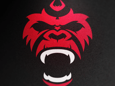 Red Gorilla Logo - Gorillas. Printing. Stemma and Disegni