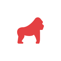 Red Gorilla Logo - Tag: gorilla. Identity designer Deividas Bielskis