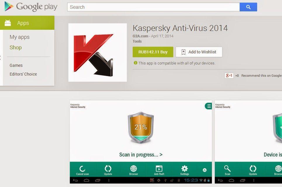 Antivirus App Logo - Fake Kaspersky Antivirus app found on Google Play, Windows Phone ...