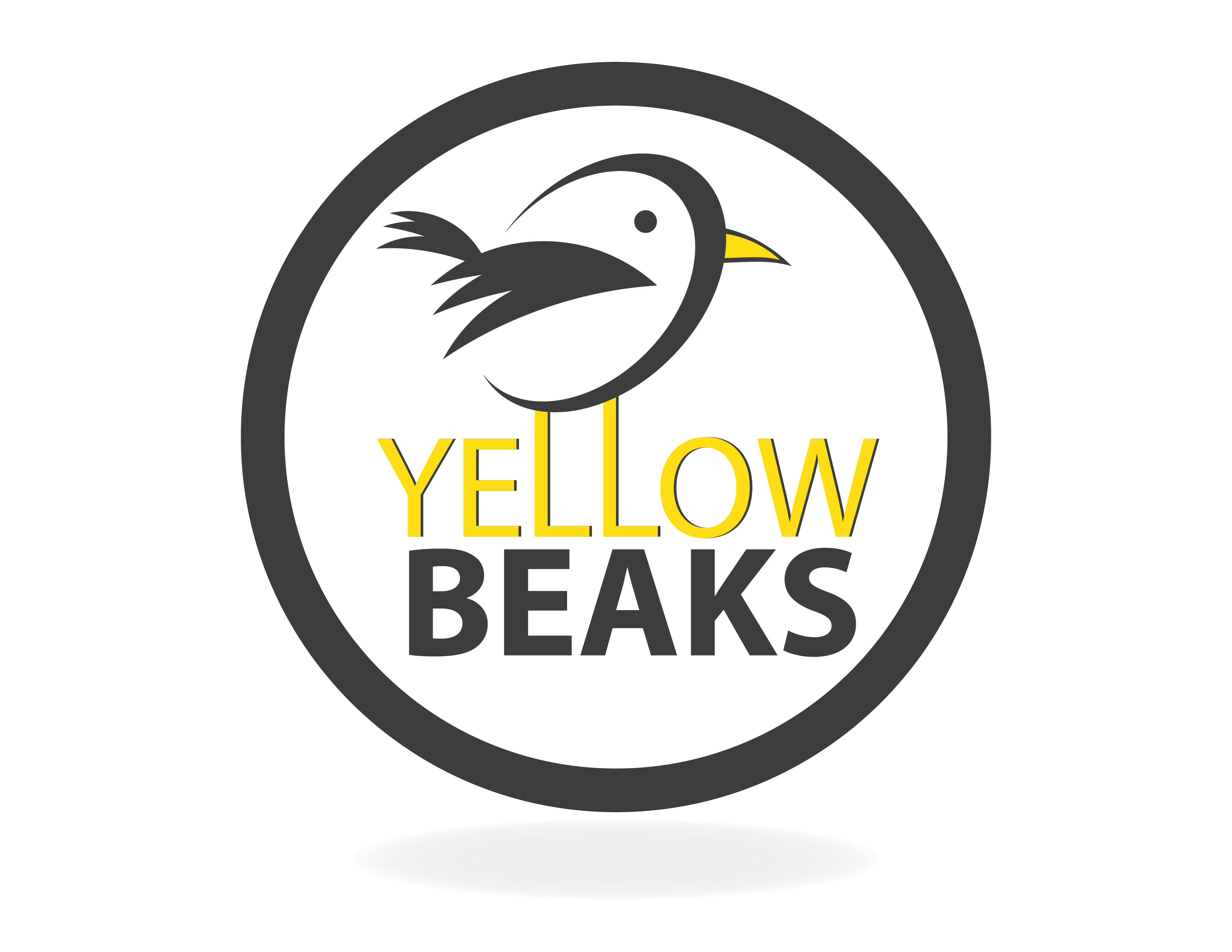 Yellow Bird in Yellow Circle Logo - Welcome To Yellow Beaks!