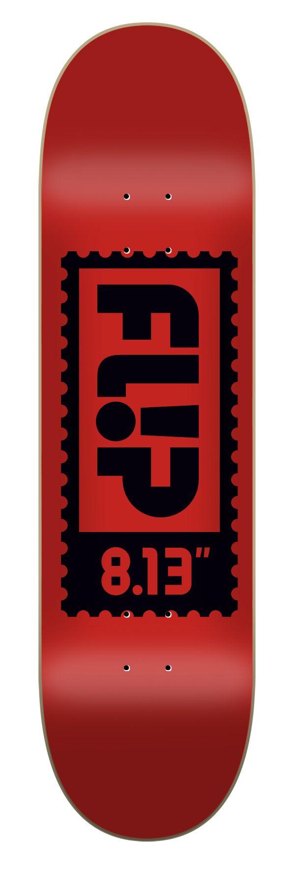 Red Gorilla Logo - Flip Odyseey Logo Stamp Red 8.13 Deck - Gorilla Surf & Skate