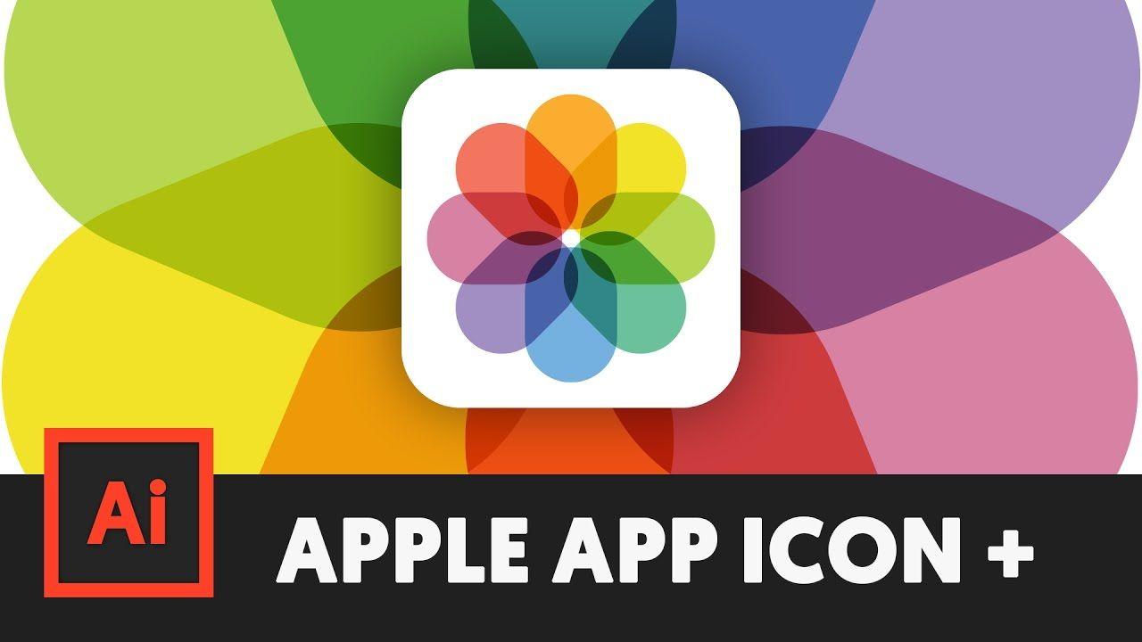 Apple App Logo - How to make Apple App Icons in Illustrator CC (Apple Photos) - T057 ...