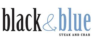 Black and Black Logo - black & blue steak & crab - Rochester, NY