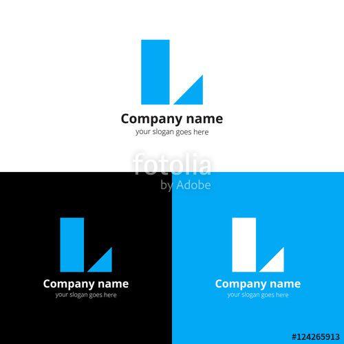 White with Blue Letters Logo - Letter A logo icon flat and vector design template. Decoration A ...