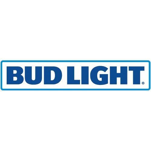 White with Blue Letters Logo - Bud Light logo NEW white rectangle blue letters