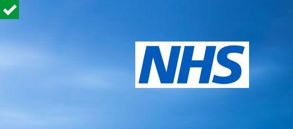 White with Blue Letters Logo - NHS Identity Guidelines