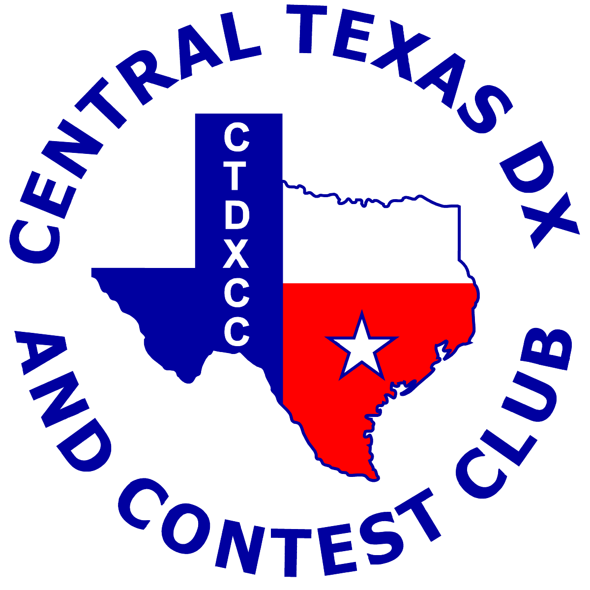 White with Blue Letters Logo - CTDXCC Logo