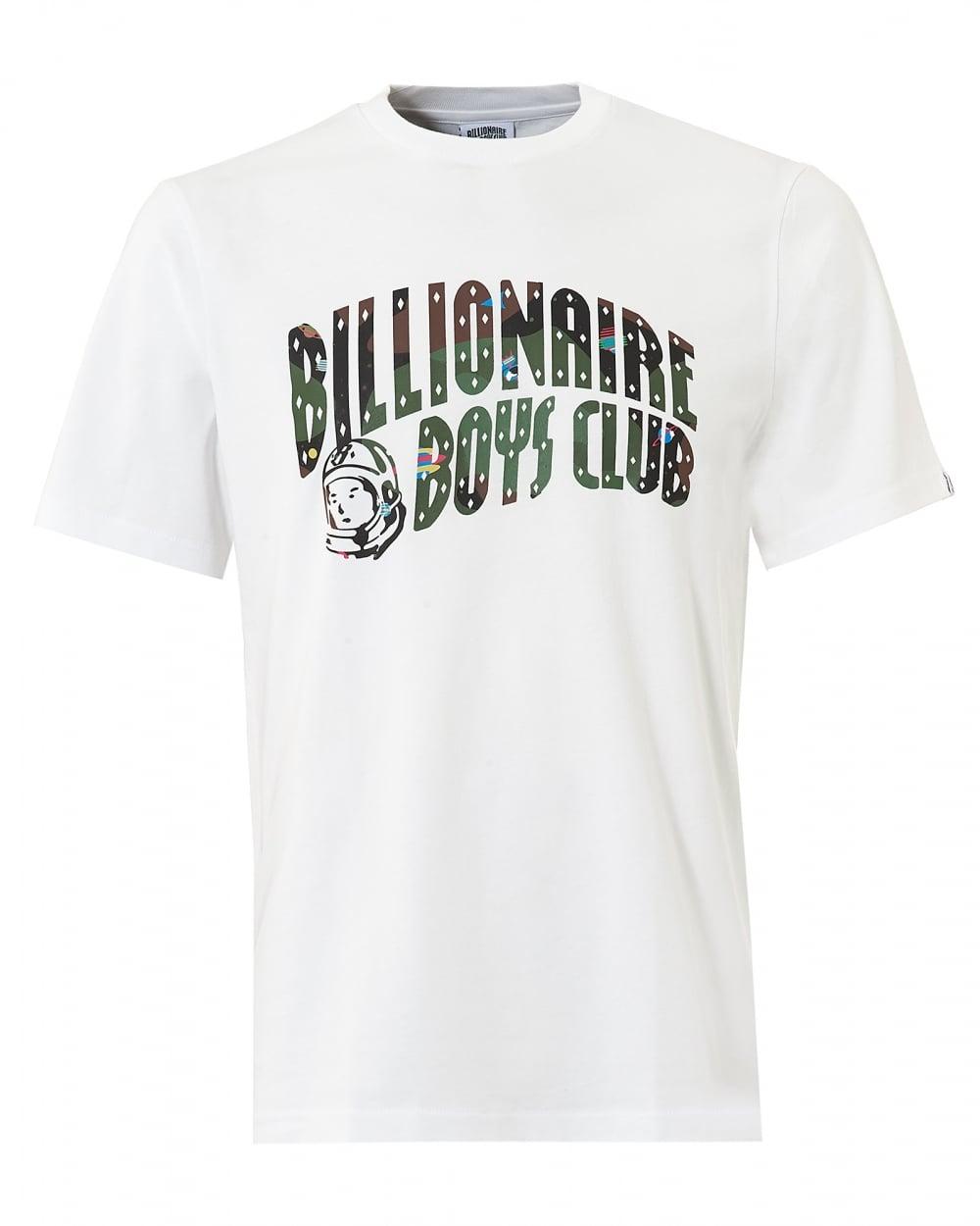 Billonaire Boys Club Logo - Billionaire Boys Club Mens Camo Logo T-Shirt, Short Sleeve White Tee