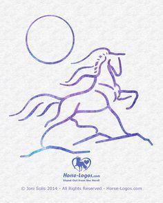 Horse Mountain Logo - Best My Horse Graphics image. Horse logo, Horse art, Horses