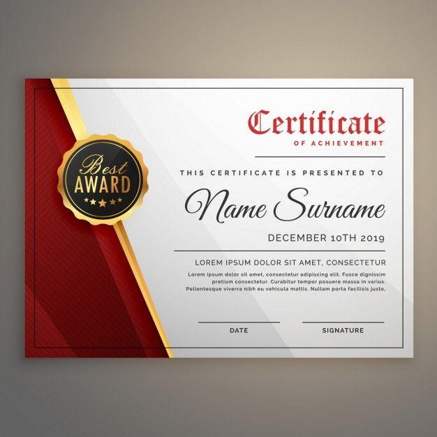 Red Gold White Logo - White, red and gold certificate Vector | Free Download