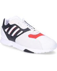White and Red Y Logo - Y-3 Low-top Sneakers Zx Run Nylon Suede Logo Black Grey Red White in ...