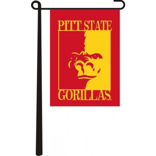 Red Gorilla Logo - Pittsburg State - Red with gold & red gorilla logo
