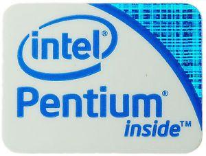 Intel Inside Pentium Logo - INTEL PENTIUM STICKER LOGO AUFKLEBER 24x18mm (161) | eBay
