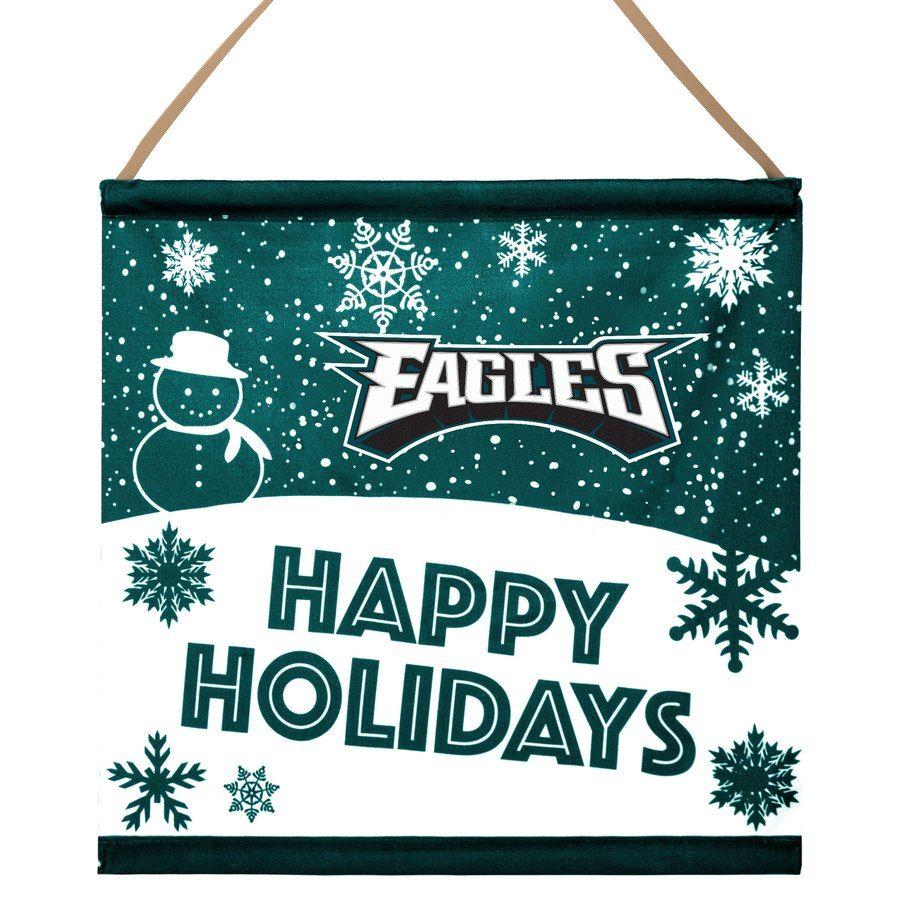 Philadelphia Eagles Holiday Logo - Philadelphia Eagles Happy Holidays Banner Sign