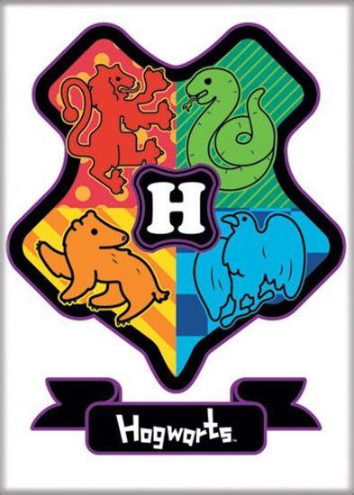 Hogwarts Logo - Harry Potter Hogwarts logo Charms Style Art Image Fridge Magnet ...
