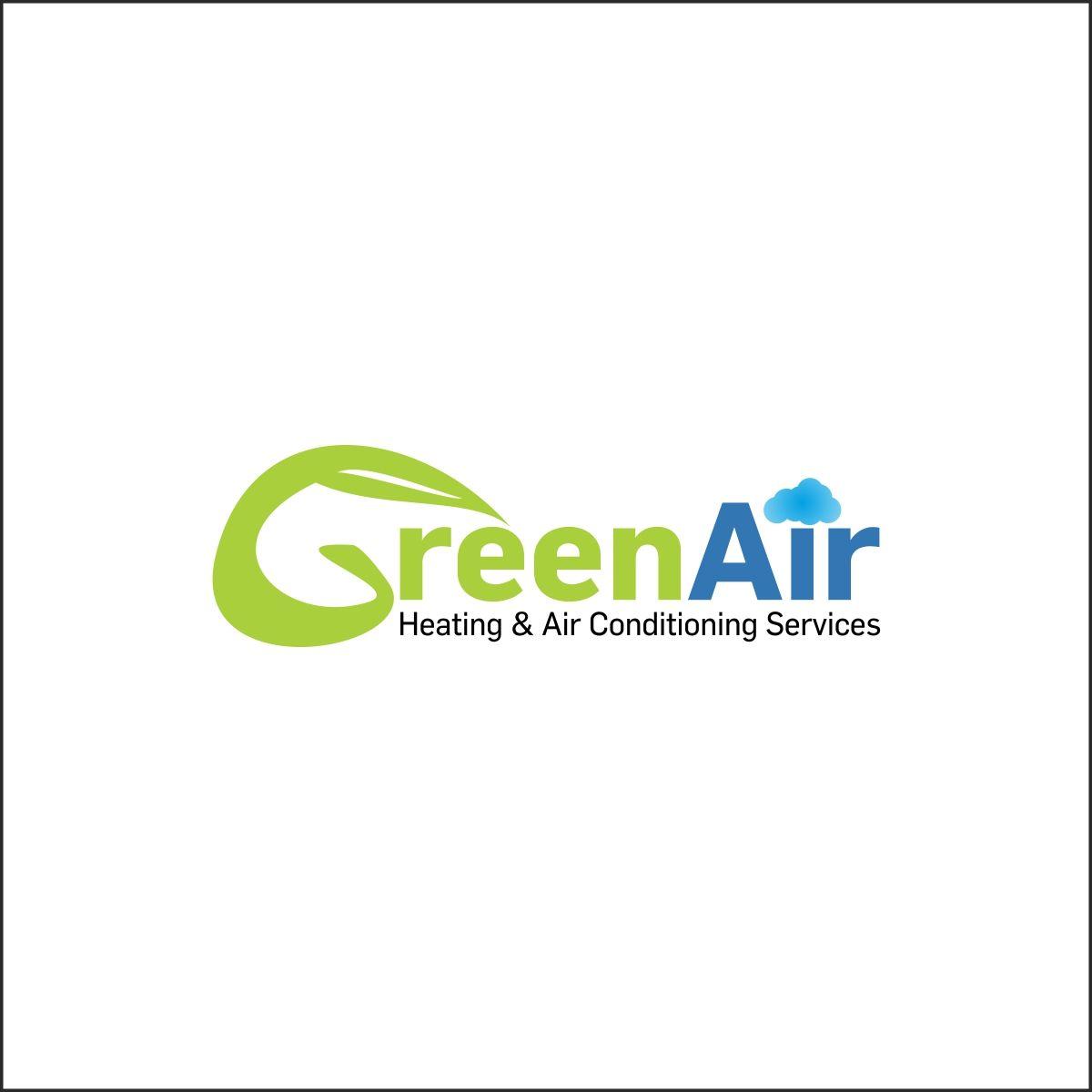 Green Air Logo - Bold, Serious, Hvac Logo Design for Green Air, Heating & Air