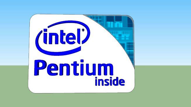 Pentium Logo - Intel Pentium Logo (2009-present) | 3D Warehouse