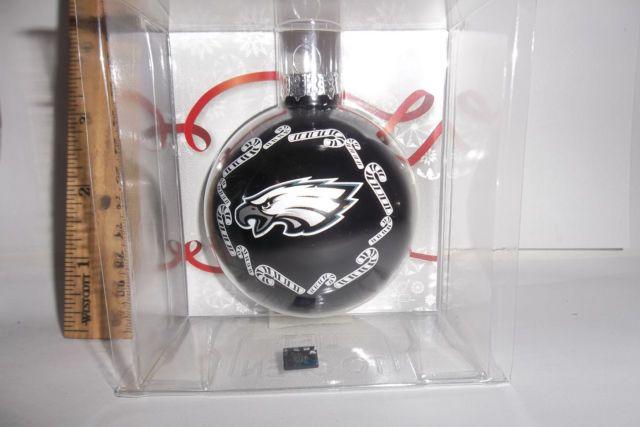 Philadelphia Eagles Holiday Logo - Philadelphia Eagles Football Logo Christmas Holiday Glass Ornament