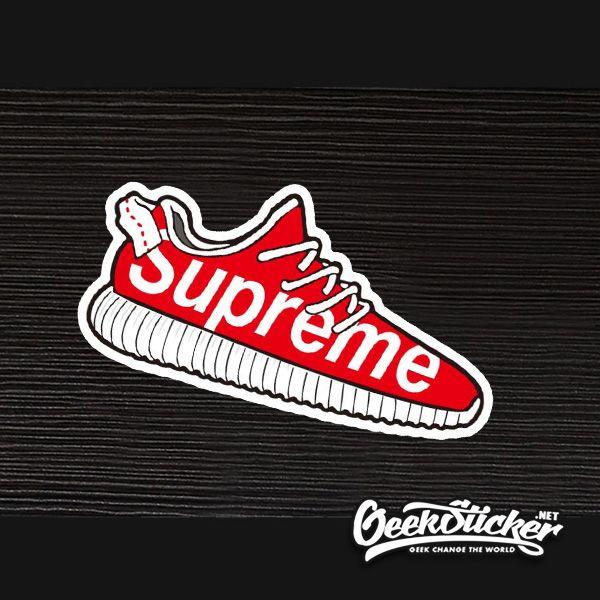 Surpeme Cartoon Logo - Supreme Shoes sticker bomb car styling cartoon waterproof graffiti