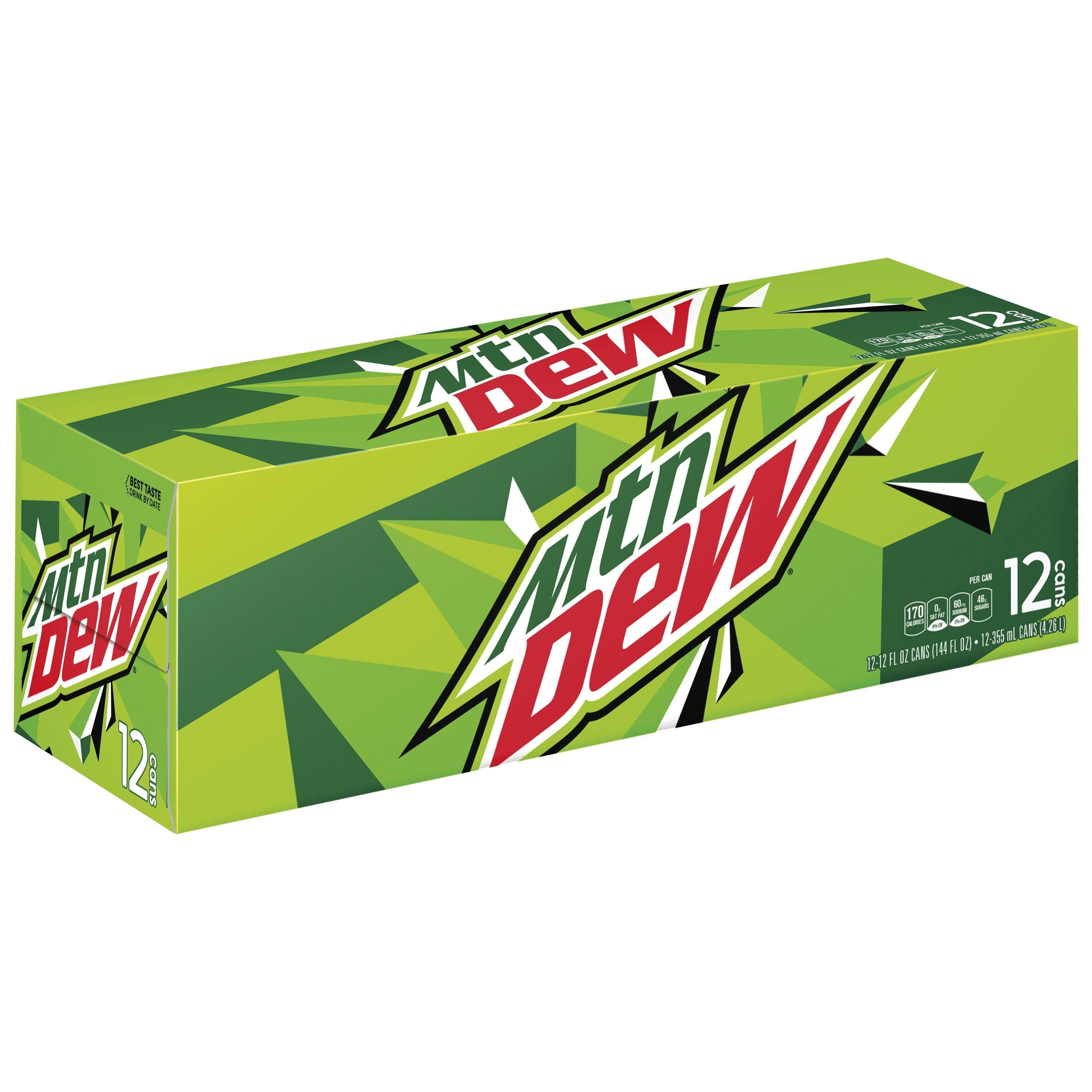 Mountain Dew Original Logo - 3 Pack) Mountain Dew Original Soda, 12 Fl Oz, 12 Count - Walmart.com