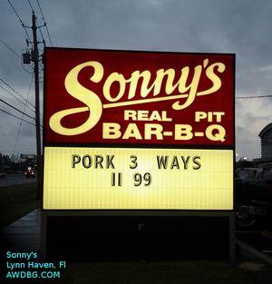 Sonny's Real Pit Bar B Q Logo - Sonny's BBQ