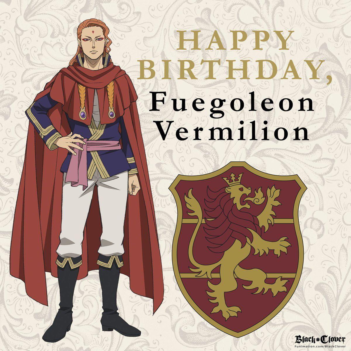 Crimson Lion Logo - Funimation birthday Fuegoleon Vermilion, captain