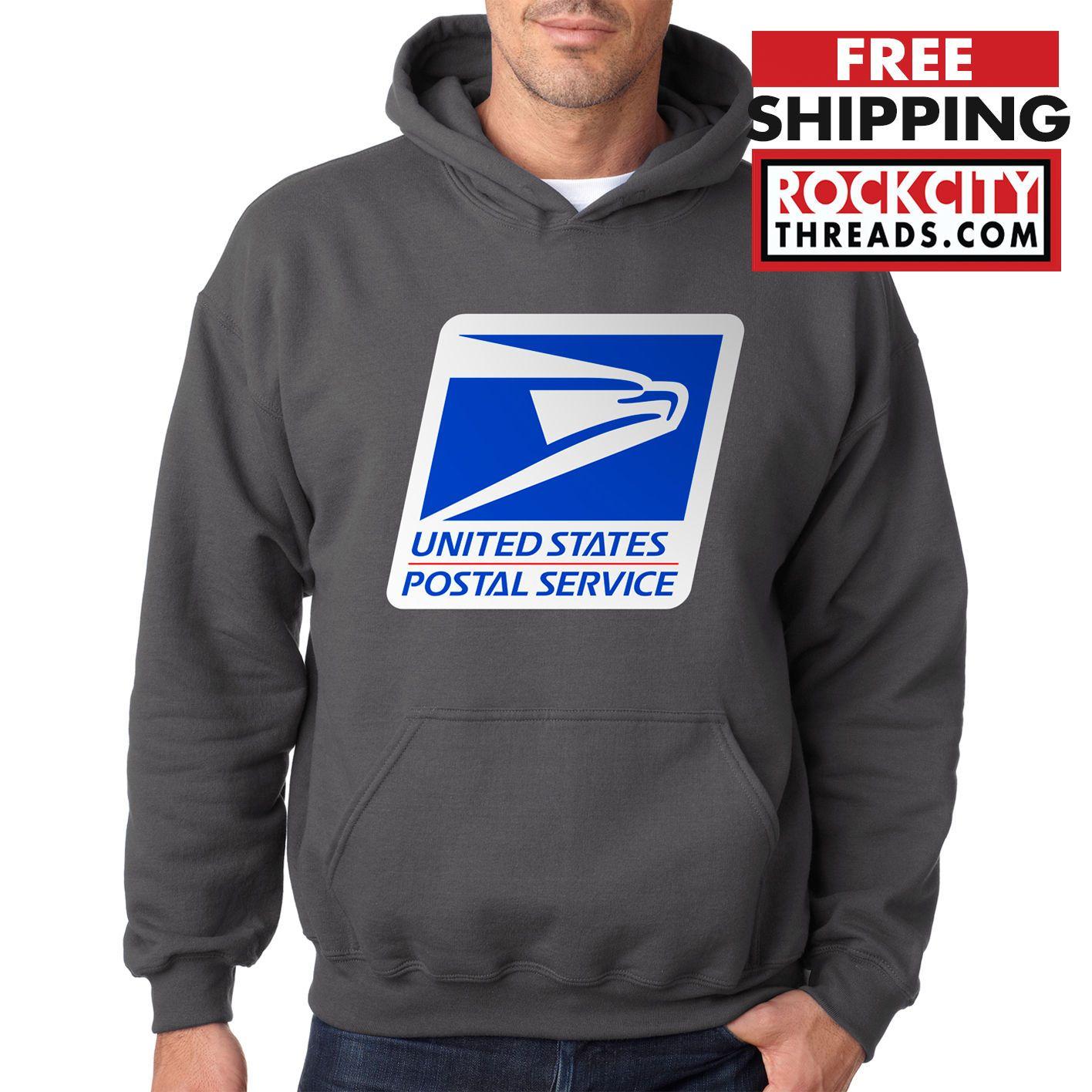 USPS Logo - Usps Logo Postal Charcoal Hooded Chest United States Service Hoodie ...