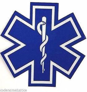 Star of Life Logo - STAR OF LIFE x 6 Highly REFLECTIVE Ambulance Star of Life