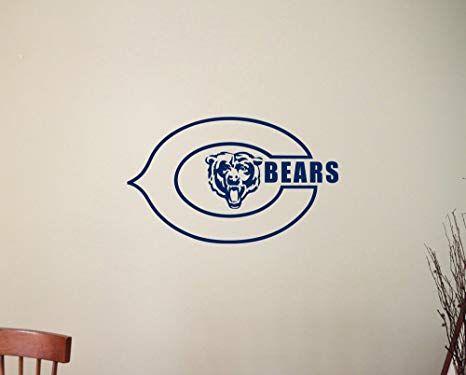 NFL Bears Logo - NFL Chicago Bears Logo Wall Decal American Football Team Sign Vinyl ...