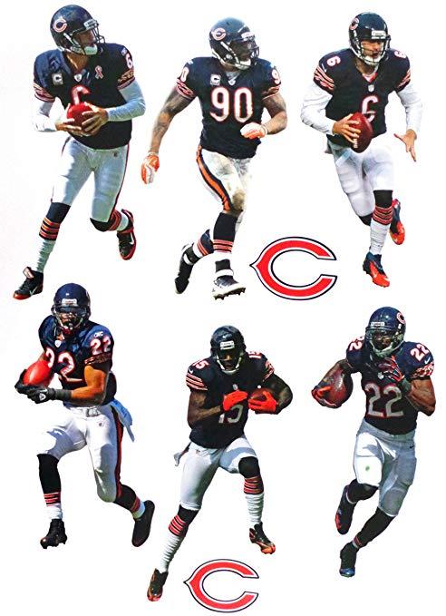 NFL Bears Logo - Amazon.com: FATHEAD Chicago Bears Mini Team Set 6 Players + 2 Bears ...