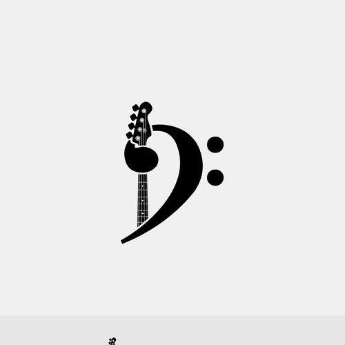 Bass Logo - Create a cartoon logo with a bass guitar! | Logo design contest