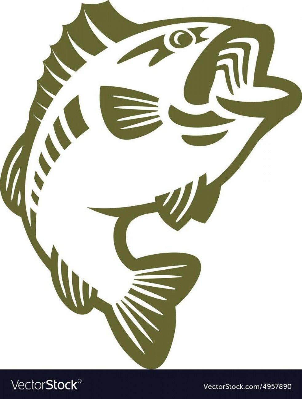 Bass Logo - Top Bass Fish Logo Vector Design