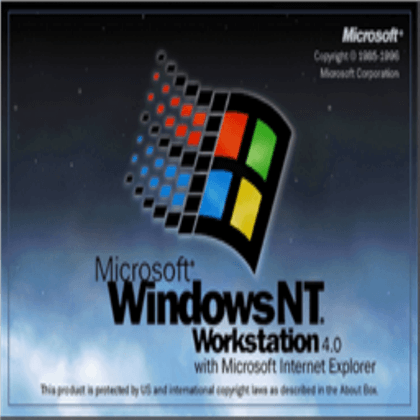 Microsoft Windows NT Logo - Windows NT 4.0 Workstation Boot Logo - Roblox
