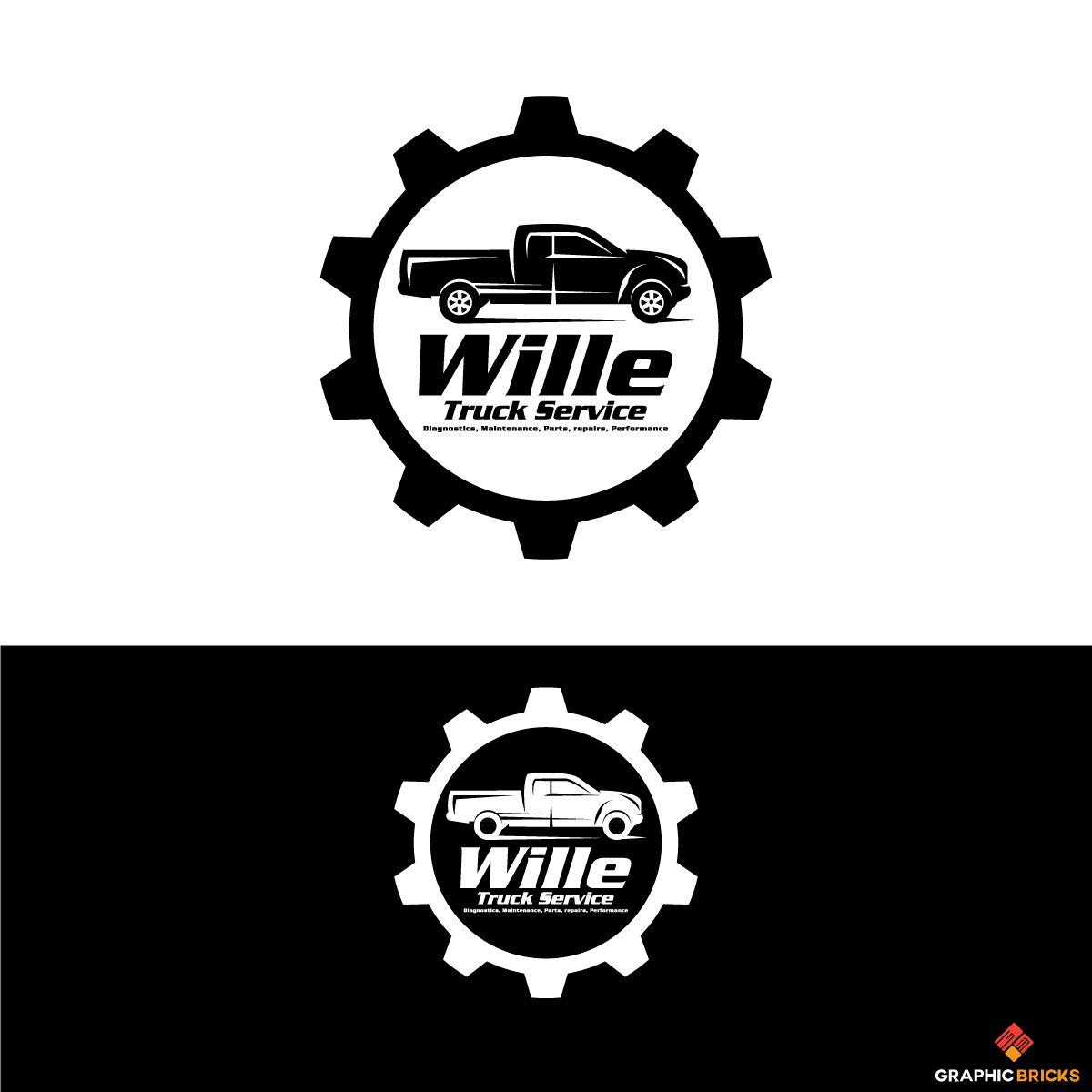 Truck Service Logo - Bold, Serious, Automotive Logo Design for Wille Truck Service