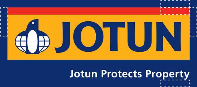 Red Yellow and Blue Logo - Jotun Pay Off