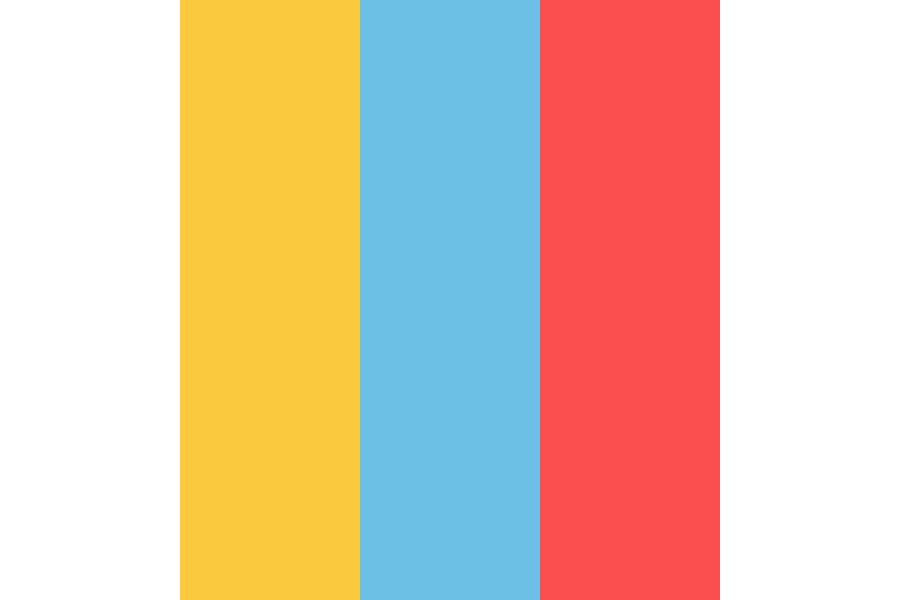 Red Yellow and Blue Logo - Yellow blue red Color Palette